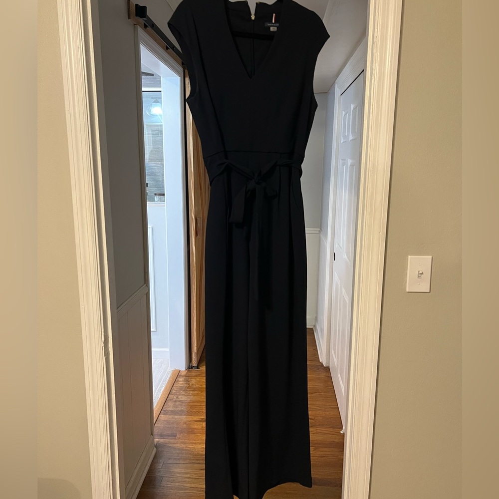 tommy hilfiger navy jumpsuit